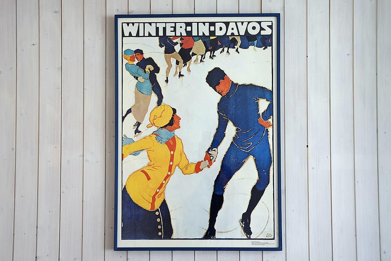 Nostalgiebild Winter in Davos - Ferienwohnung Studio 25 - Haus Green - Davos Platz